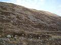 Looking up from Lairig an Laoigh to Beinn Mheadoin